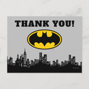 Batman Gotham City Carte de remerciements d'annive