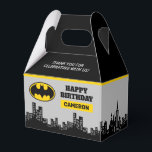 Batman - Gotham City Happy Birthday Favor Box<br><div class="desc">Turn your party favours into a superhero-worthy surprise with these exciting Batman Gotham City favour boxes! Featuring the iconic Gotham City skyline and the Bat-Signal lighting up the night, these boxes bring an extra level of adventure to your celebration. Perfectly sized for small treats, toys, or goodies, they’re a fun...</div>