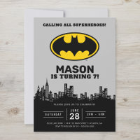 Batman - Gotham City | Invitation d'anniversaire