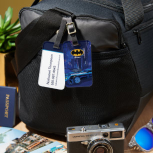Batman Gotham City Night Patrol Luggage Tag