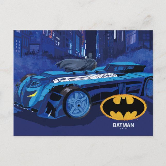 Batman Gotham City Night Patrol Postcard (Front)