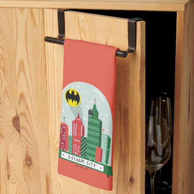 Batman Gotham City™ Snow Globe Graphic Kitchen Towel (Thirds Fold)