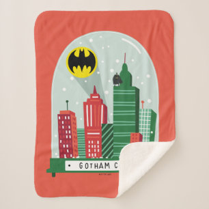 Batman Gotham City™ Snow Globe Graphic Sherpa Blanket