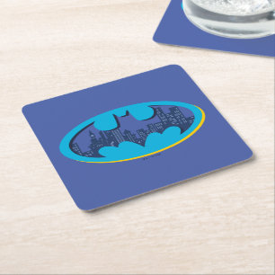 Batman   Gotham City Symbol Square Paper Coaster