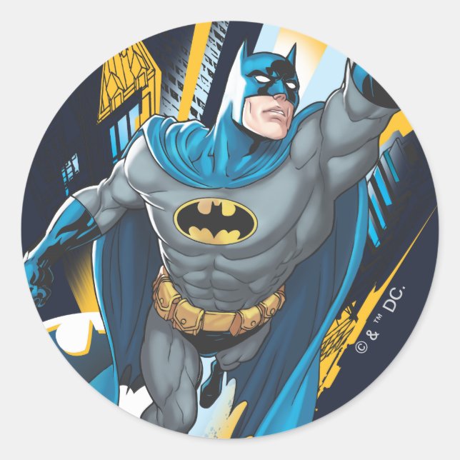 Batman Gotham Guardian Classic Round Sticker (Front)