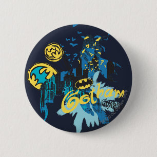 Batman Gotham Guardian Notebook Sketch 2 Inch Round Button