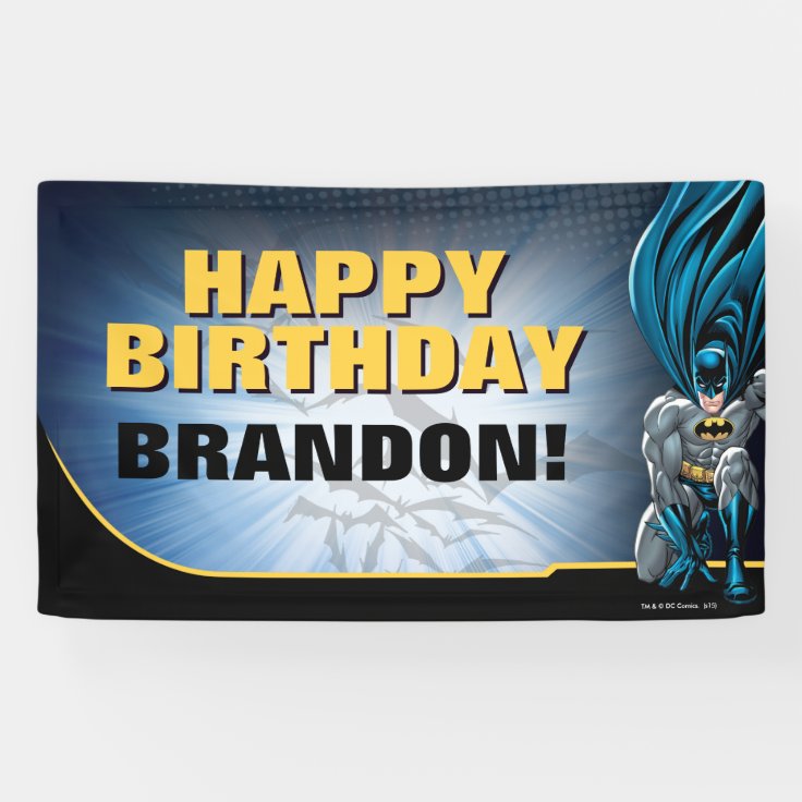 Batman | Happy Birthday Banner | Zazzle