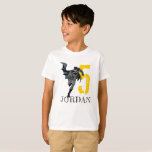 Batman | Happy Birthday Birthday T-Shirt<br><div class="desc">Celebrate like a superhero with this customizable Batman happy birthday T-shirt! Featuring Batman in action and bold,  dynamic text,  this shirt can be personalized to make the birthday celebration extra special. Made from soft,  high-quality fabric,  it’s both comfortable and stylish for fans of the Caped Crusader.</div>