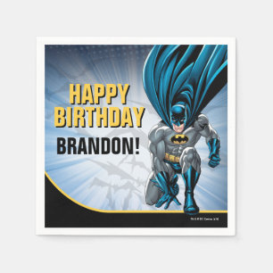 Batman   Happy Birthday Napkin