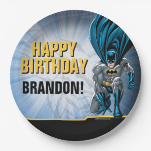 Batman   Happy Birthday Paper Plate