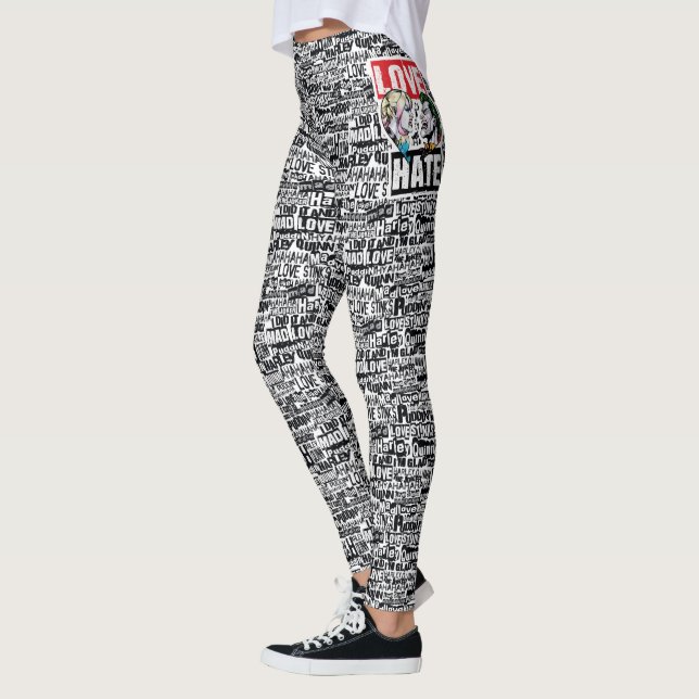 Batman | Harley Quinn & Joker Love/Hate Leggings (Left)