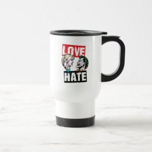 Batman   Harley Quinn & Joker Love/Hate Travel Mug