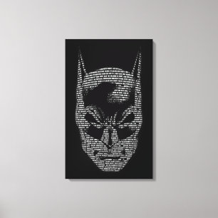 Batman Head Mantra Canvas Print