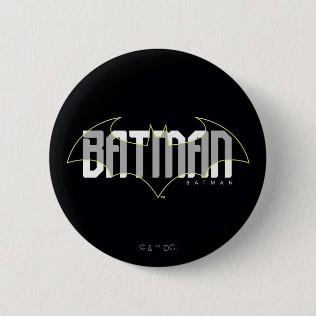Batman Hi-Tech Name Graphic 2 Inch Round Button (Front)