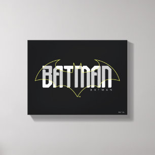 Batman Hi-Tech Name Graphic Canvas Print