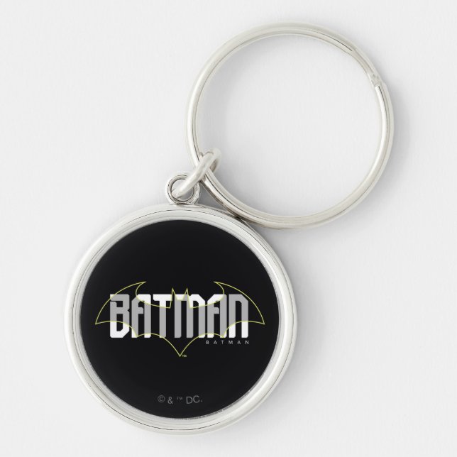 Batman Hi-Tech Name Graphic Keychain (Front)