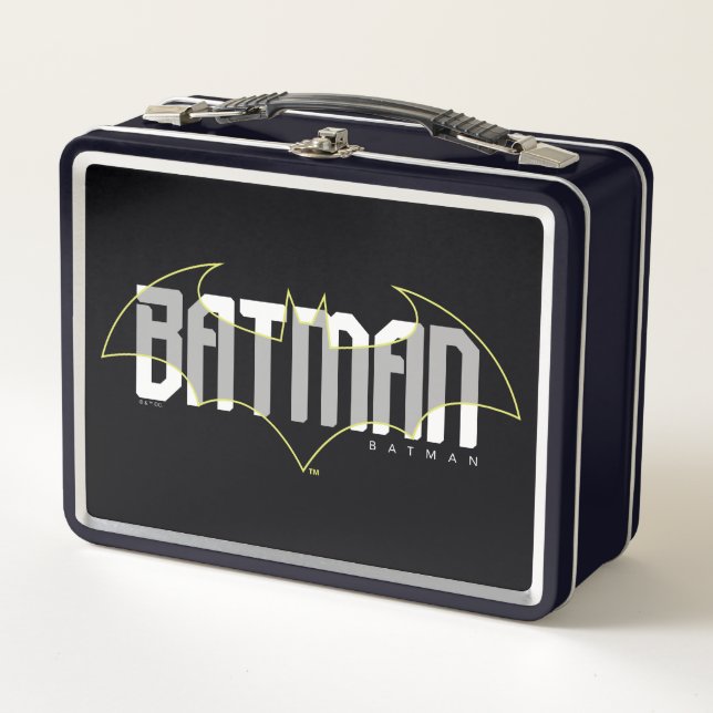 Batman Hi-Tech Name Graphic Metal Lunch Box (Front)