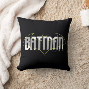 Batman Hi-Tech Name Graphic Throw Pillow