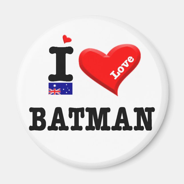 BATMAN - I Love Magnet (Front)