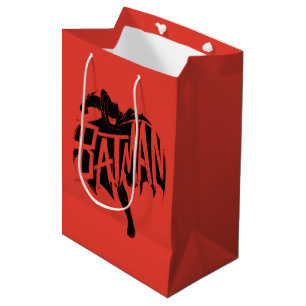 Batman Ink Brush Name Medium Gift Bag