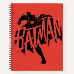 Batman Ink Brush Name Notebook