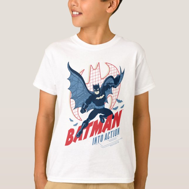 Batman Into Action T-Shirt (Front)