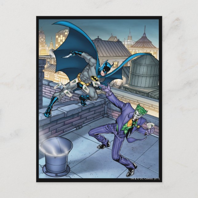 Batman & Joker - Battle Postcard (Front)