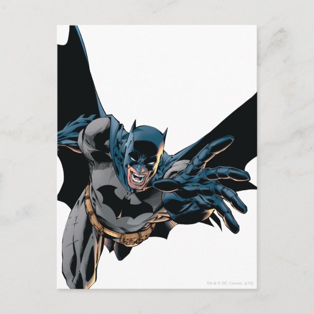 Batman Jumping Forward, Yell Postcard (Front)