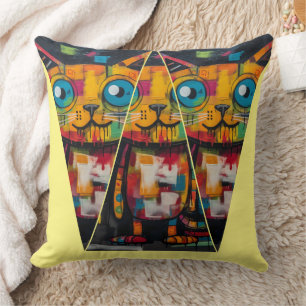Batman Kitty Throw Pillow