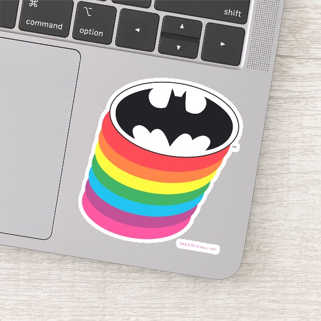 Batman Layered Rainbow Logo (Detail)
