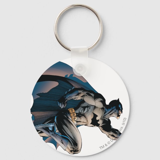 Batman Leaping Side View Keychain (Front)