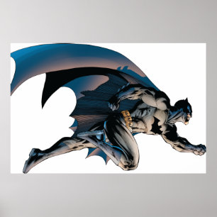 Batman Leaping Side View Poster