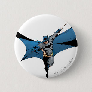 Batman leaps with rope 2 inch round button