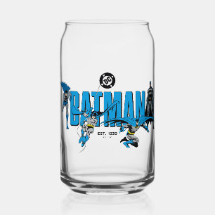 Batman Legends Forever Graphic Can Glass