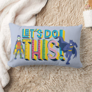 Batman   Let's Do This Lumbar Pillow