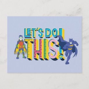 Batman Let's Do This Postcard