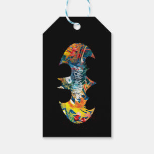 Batman Logo Neon/80s Graffiti Gift Tags