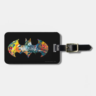 Batman Logo Neon/80s Graffiti Luggage Tag