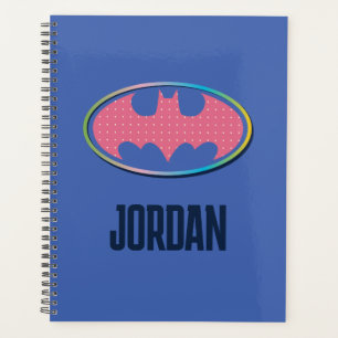 Batman Logo Pink Polka Dot