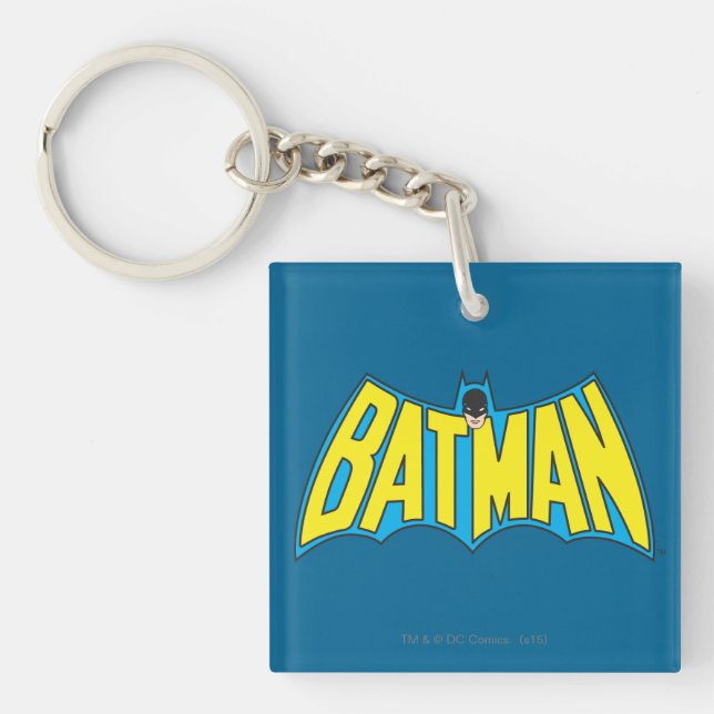 Batman | Logo Vintage bleu jaune (Devant)