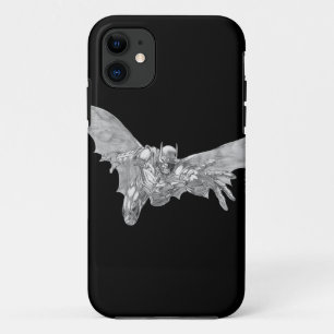 Batman Lunging Forward Drawing 2 iPhone 11 Case