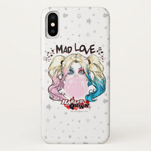 Batman   Mad Love Harley Quinn Chewing Bubble Gum iPhone X Case