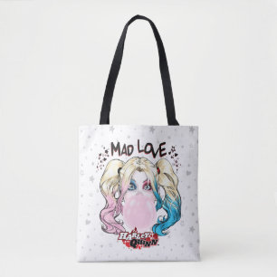 Batman   Mad Love Harley Quinn Chewing Bubble Gum Tote Bag