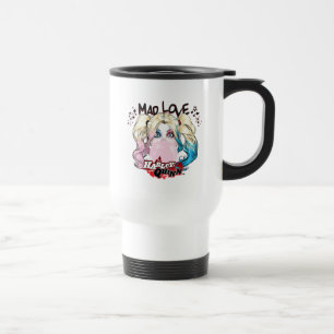Batman Mad Love Harley Quinn Chewing Bubble Gum Travel Mug
