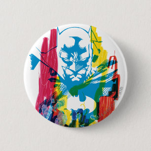 Batman Neon Marker Collage 2 Inch Round Button