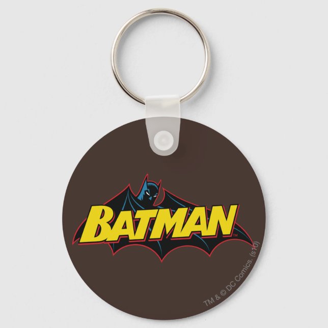 Batman | Old School Logo Keychain (Front)