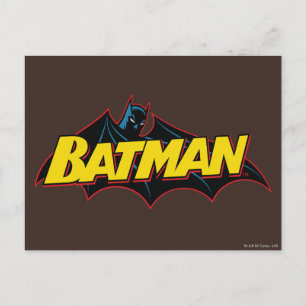 Batman Old School Logo Postcard