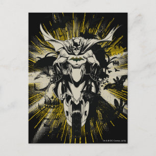 Batman on Bike Postcard