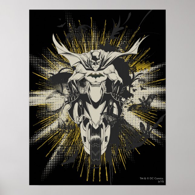 Batman on Bike Poster (Front)
