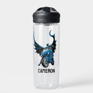 Batman on Cycle    Add Your Name Water Bottle
